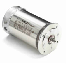 Motor Electrical Shop 32 103404.00 Leeson 1/2 Hp 1800 RPM 208-230/460V IEC B5 Flange 71 Frame (No Base) TENV 3-Phase Stainless Wash-Down Motor