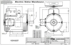 131537.00 Leeson | 5 Hp 1800 RPM 184T Frame ODP 230V 9 131537.00 Leeson | 5 Hp 1800 RPM 184T Frame ODP 230V -Motor Electrical Shop 131537 dim 04174.1435072538