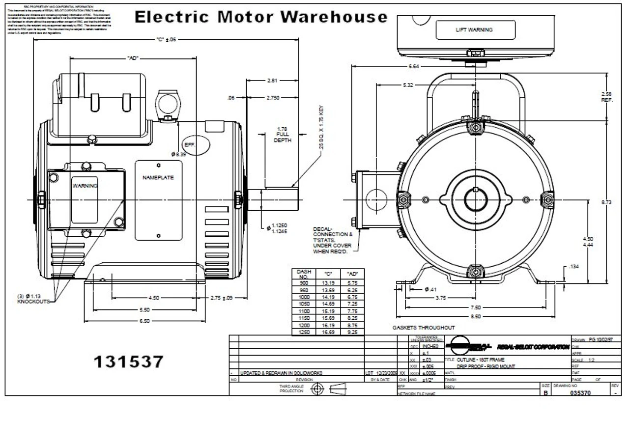 131537.00 Leeson | 5 Hp 1800 RPM 184T Frame ODP 230V 6 131537.00 Leeson | 5 Hp 1800 RPM 184T Frame ODP 230V - Image 4