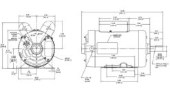 CP1502L Century 5 Hp (1 Speed) 230V 3600 RPM ODP 56HZ Frame Cap Start/Run Pressure Washer Motor -Motor Electrical Shop 1502 line 25610.1635435691