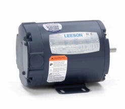 Motor Electrical Shop 20 092015.00 Leeson 1/6 Hp 1800 RPM 208-230/460V 42 Frame TENV (with Base) 3-Phase Motor