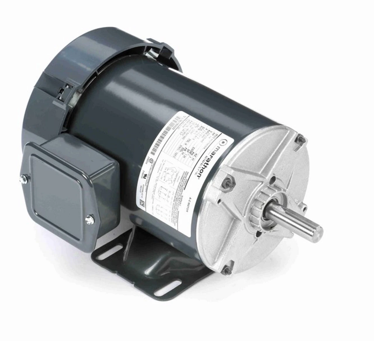 K160 Marathon 3/4 Hp 208-230/460V 3600 RPM 3-Phase 56 Frame TEFC (rigid Base) Motor 3 K160 Marathon 3/4 Hp 208-230/460V 3600 RPM 3-Phase 56 Frame TEFC (rigid Base) Motor