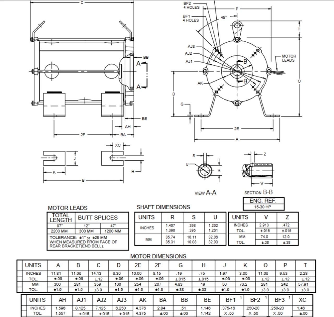 EZ50S1GZ Nidec 50 Hp 3600 RPM 575V 3-phase 160ZBS Frame Oil Submersible Elevator Motor 4 EZ50S1GZ Nidec 50 Hp 3600 RPM 575V 3-phase 160ZBS Frame Oil Submersible Elevator Motor - Image 2