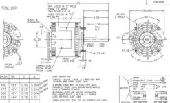 X016 Marathon 1/2 Hp 115V 1625 RPM (3 Speed) OPAO 48Z Frame Blower Motor -Motor Electrical Shop 16 line 26222.1627312605
