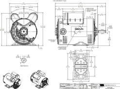 C177A Marathon 3/4 Hp 115/208-230V 1800 RPM ODP 56 Frame Cap Start/Run Motor -Motor Electrical Shop 177 line 97472.1638213323