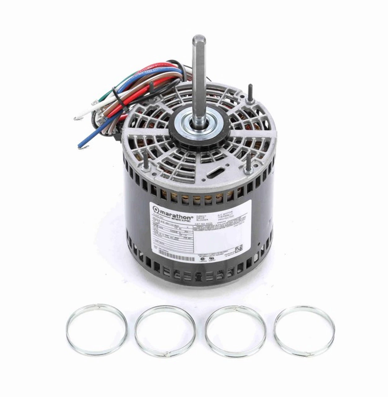 X020 Marathon 1/2 Hp 277V 1075 RPM (3 Speed) OPAO 48Y Frame Blower Motor 4 X020 Marathon 1/2 Hp 277V 1075 RPM (3 Speed) OPAO 48Y Frame Blower Motor - Image 2