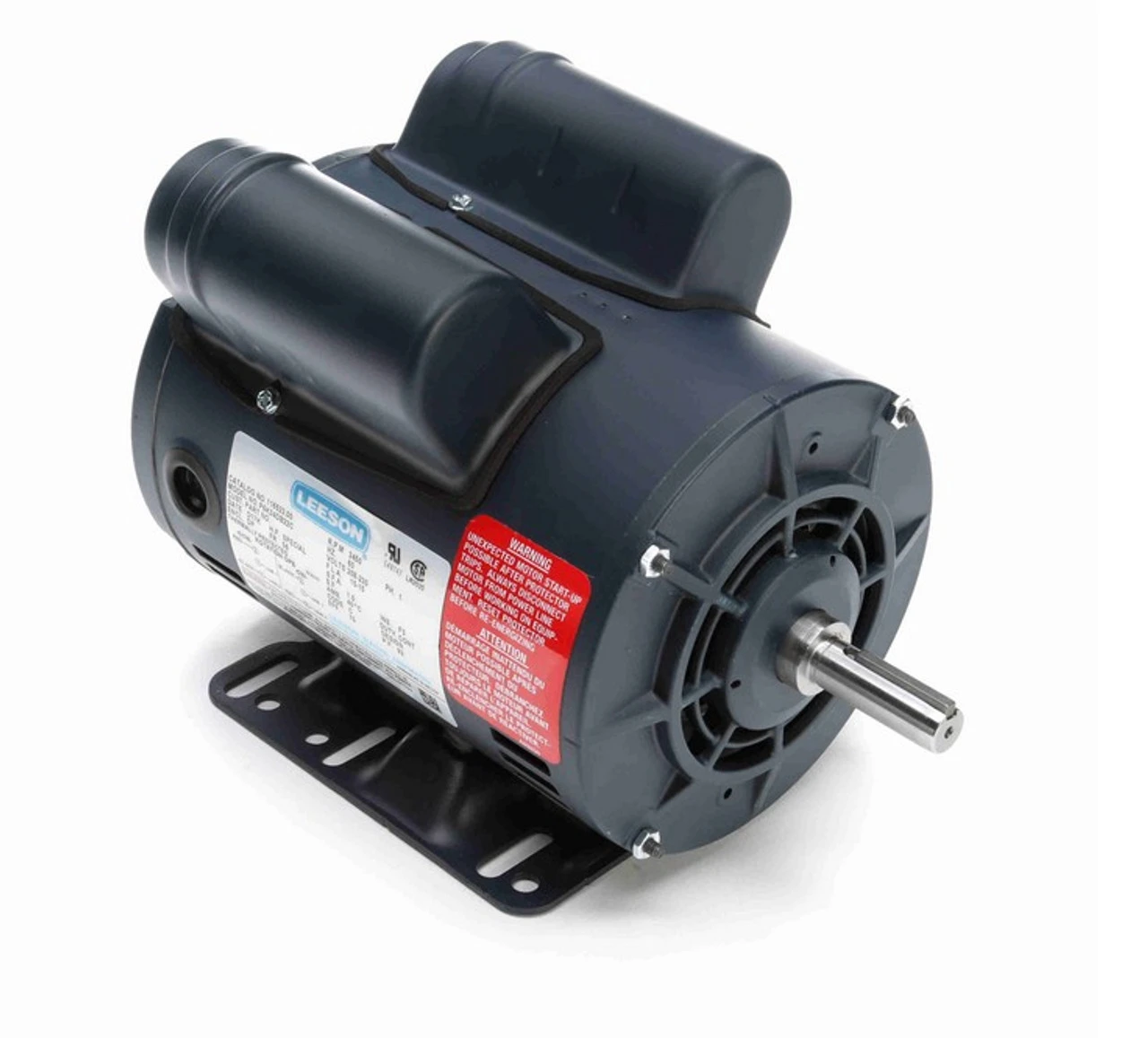 116523.00 Leeson 5 Hp 3600 RPM 208-230V 56 Frame (Rigid Base) ODP 1-Phase Compressor Motor 3 116523.00 Leeson 5 Hp 3600 RPM 208-230V 56 Frame (Rigid Base) ODP 1-Phase Compressor Motor