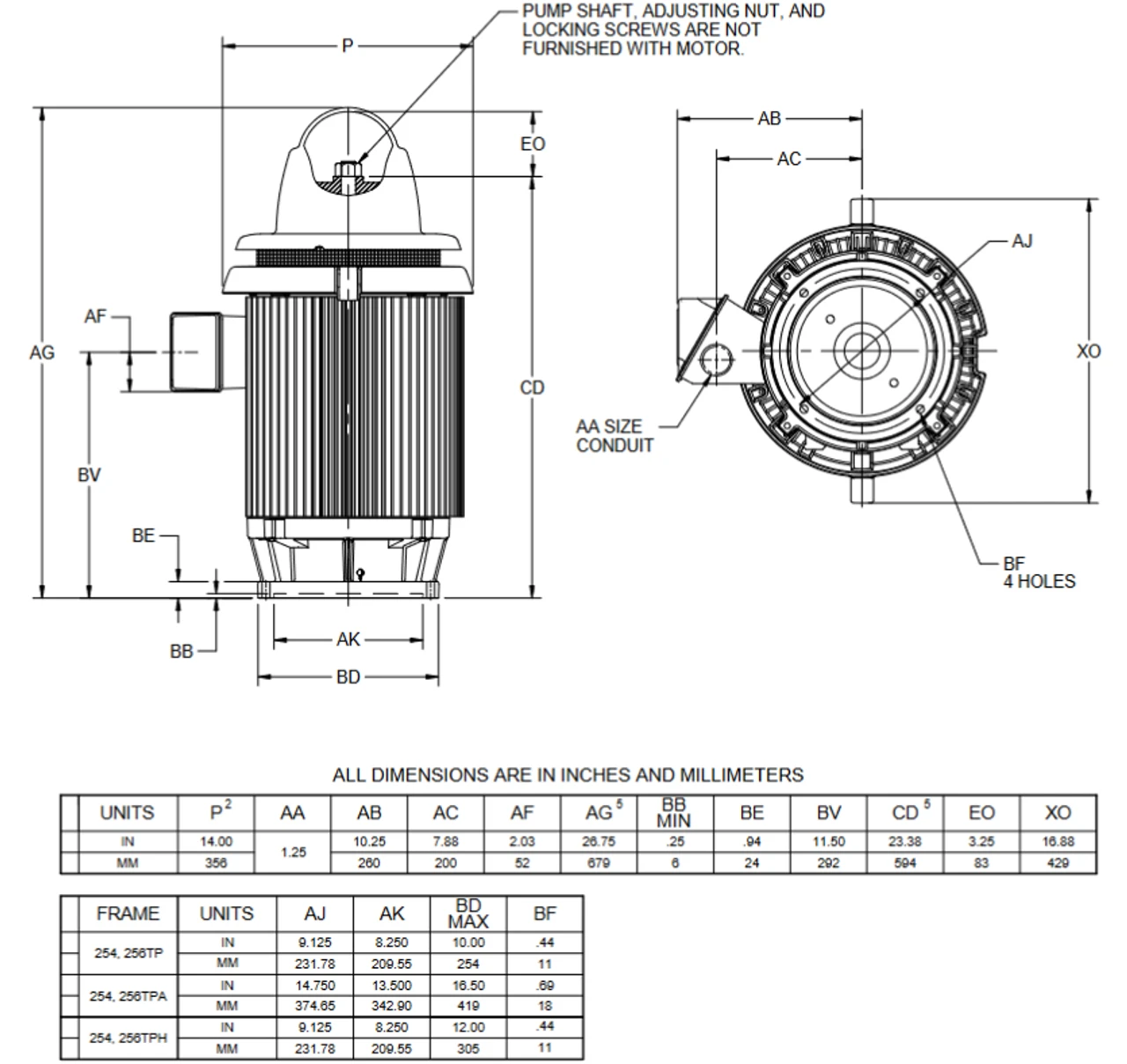 HO25P1BLF Nidec 25 Hp 3600 RPM 230/460V 3-phase 256TPH Frame Vertical Holloshaft Motor 4 HO25P1BLF Nidec 25 Hp 3600 RPM 230/460V 3-phase 256TPH Frame Vertical Holloshaft Motor - Image 2