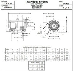 D30P2H Nidec | 30 Hp 1800 RPM 286T Frame 200V ODP Electric Motor Nidec 5 D30P2H Nidec | 30 Hp 1800 RPM 286T Frame 200V ODP Electric Motor Nidec -Motor Electrical Shop 284 6T 31105.1588691959