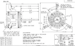 X035 Marathon 1/3 Hp 115V 1075 RPM (4 Speed) OPAO 48Z Frame Torsion Flex Blower Motor -Motor Electrical Shop 35 line 58330.1627580985