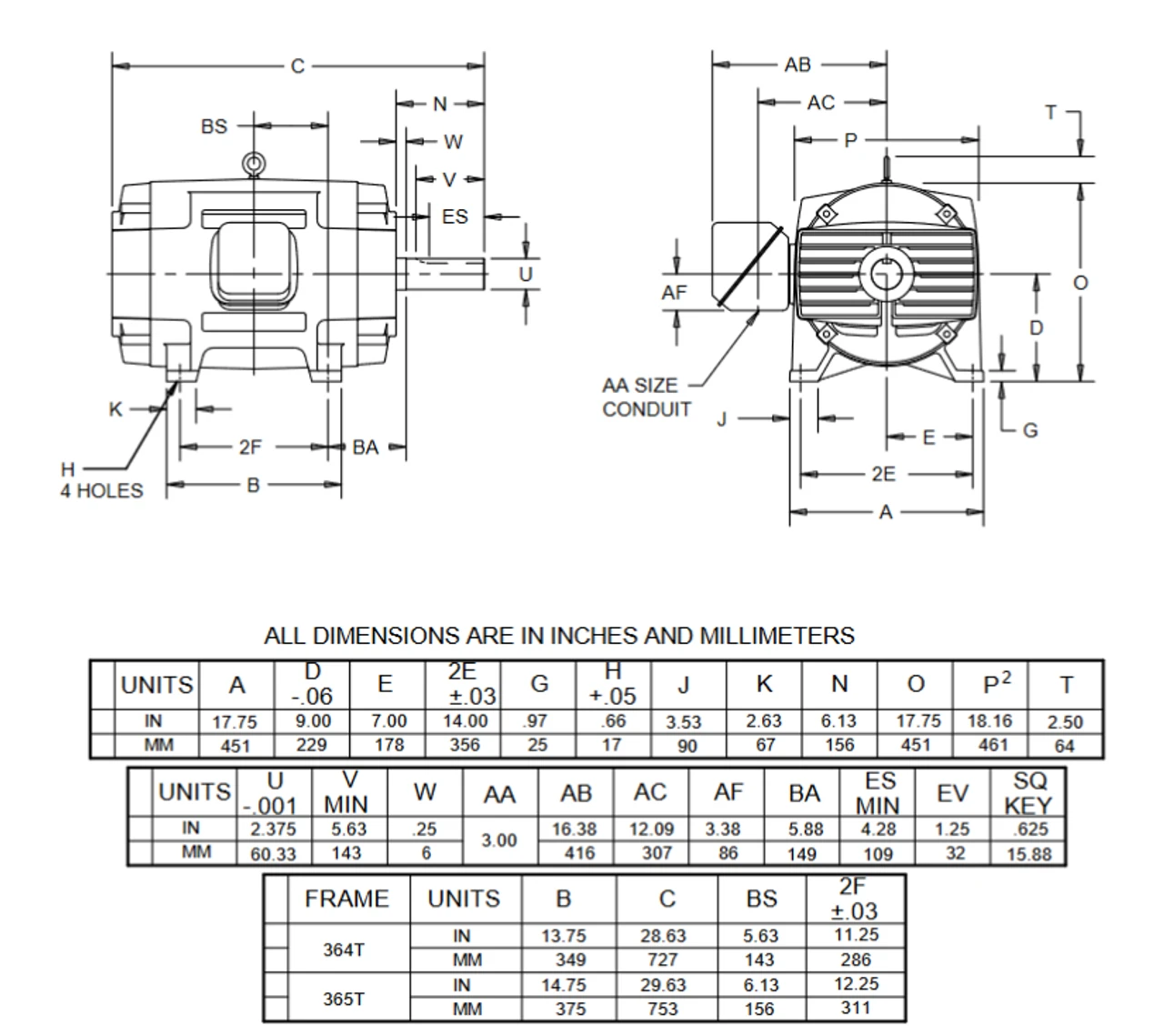 DH100S2BF Nidec 100 Hp 1800 RPM 230/460V ODP 365T (Rigid Base) 3-Phase Dry Elevator Motor 4 DH100S2BF Nidec 100 Hp 1800 RPM 230/460V ODP 365T (Rigid Base) 3-Phase Dry Elevator Motor - Image 2