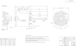 X037 Marathon 1/3 Hp 460V 1075 RPM (2 Speed) OPAO 48Y Frame Blower Motor -Motor Electrical Shop 37 line 91879.1627306854