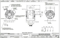 4125 Nidec | 1/30 Hp 1100 RPM 3-Speed 115-127V; 5.0" Blower Motor -Motor Electrical Shop 4125 dim 12095.1568894606