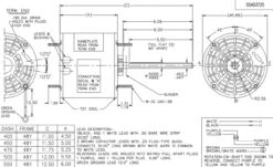 X467 Marathon 1/4 Hp 208-230V 1075 RPM TEAO 48Y Frame Condenser Fan Motor -Motor Electrical Shop 467 line 67341.1625761375