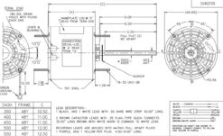 X469 Marathon 3/4 Hp 208-230V 1075 RPM TENV 48Y Frame Condenser Fan Motor -Motor Electrical Shop 469 line 04441.1626112106