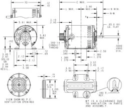 4733 Marathon 1/4 Hp (1 Speed) 115V 1800 RPM Open 48Y Frame Split Phase Resilient Base Motor -Motor Electrical Shop 4733 line 54182.1633710102