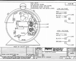4YU29 Dayton 3/4 HP Direct Drive Blower Motor 1725 RPM 115/230V -Motor Electrical Shop 4YU29WIRE 49791.1462909307