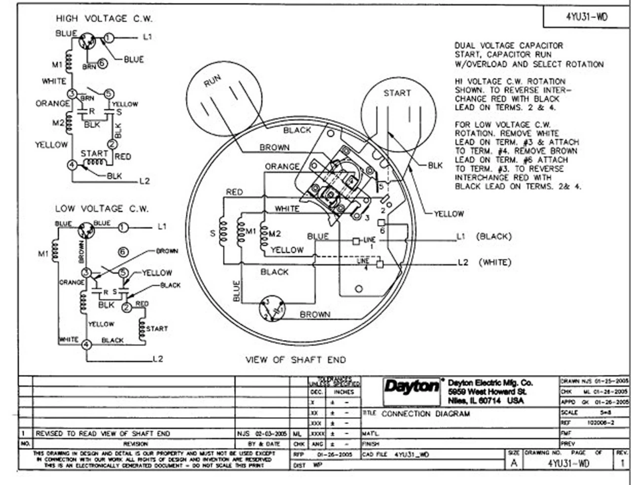1.5 Hp Belt Drive Blower Cap Start Motor 1725 RPM 115/208-230V Dayton 4YU31 6 1.5 Hp Belt Drive Blower Cap Start Motor 1725 RPM 115/208-230V Dayton 4YU31 - Image 4