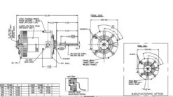 X502 Marathon 1 Hp 3-phase 200-230/460V 1075 RPM OPAO 56Y Frame Condenser Fan Motor -Motor Electrical Shop 502 line 85420.1626717562