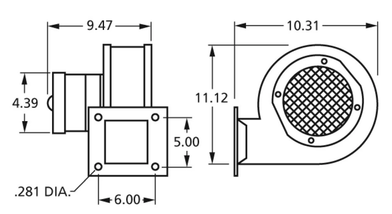 Fasco 50769-D500 Fasco Blower 115V 2-Speed 6 Fasco 50769-D500 Fasco Blower 115V 2-Speed - Image 4