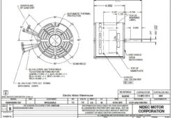 5451 Nidec | 1/2 Hp 1075 RPM 3-Speed 115V; 5.6" Blower Motor 7 5451 Nidec | 1/2 Hp 1075 RPM 3-Speed 115V; 5.6" Blower Motor -Motor Electrical Shop 5451 dim 67427.1568569571