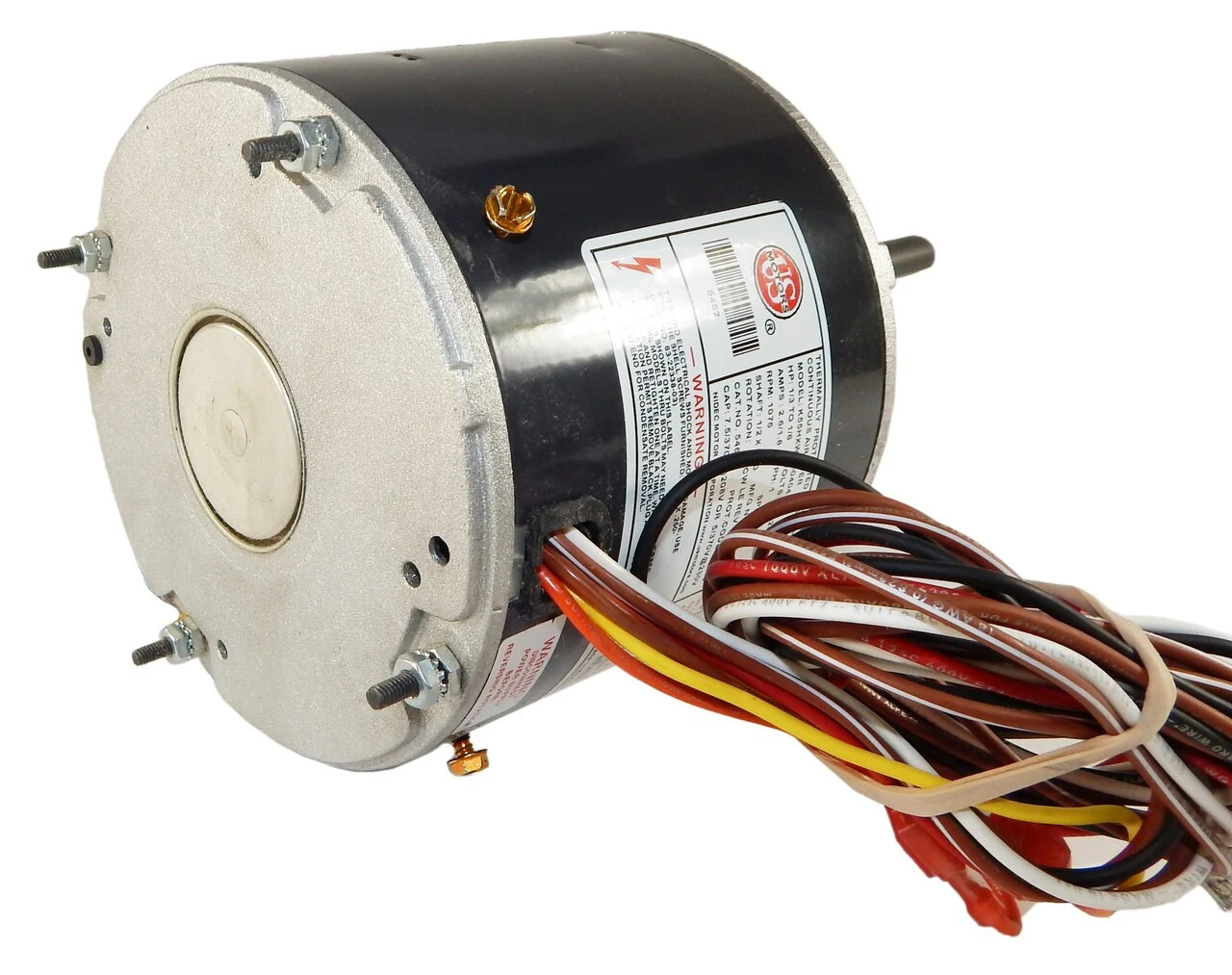 5465 Nidec | 1/2-1/5 Hp 1075 RPM 2-Speed 208-230V; 5.6" Condenser Motor 4 5465 Nidec | 1/2-1/5 Hp 1075 RPM 2-Speed 208-230V; 5.6" Condenser Motor - Image 2