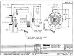 5BE64 Dayton 1/3 HP Direct Drive Blower Motor 1140 RPM 115V 8 5BE64 Dayton 1/3 HP Direct Drive Blower Motor 1140 RPM 115V -Motor Electrical Shop 5BE64dim 20428.1462368777