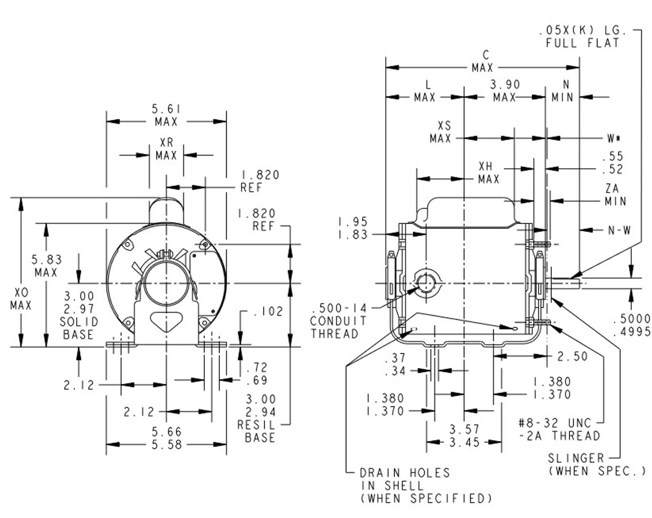 H649 Marathon 1/4 Hp 1800 RPM 115/208-230V TENV 48 Frame Split-Phase Farm Motor 6 H649 Marathon 1/4 Hp 1800 RPM 115/208-230V TENV 48 Frame Split-Phase Farm Motor - Image 4