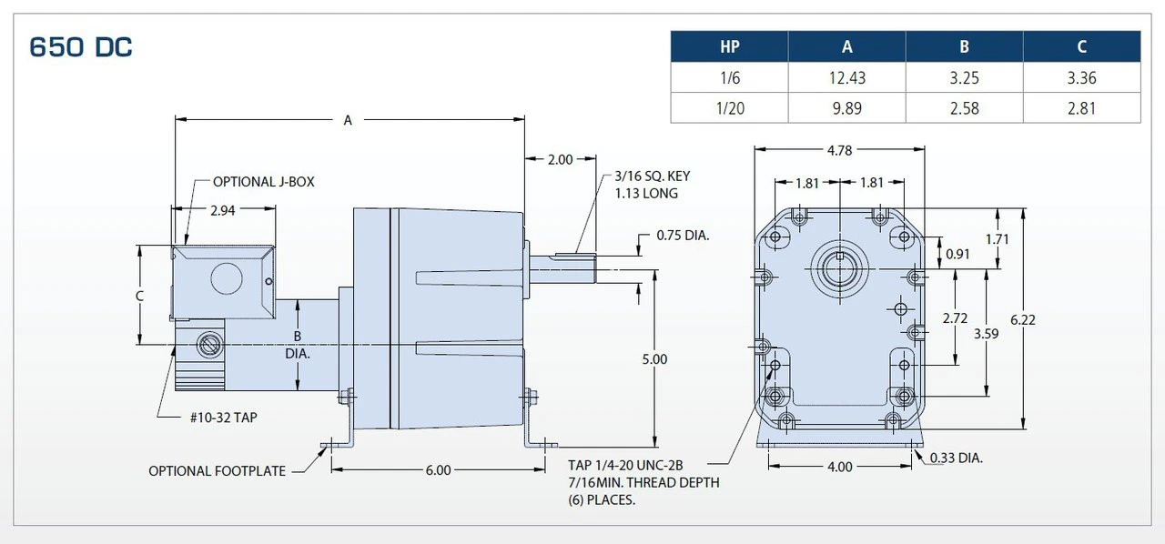 Bison 011-656-0138 Gear Motor 1/6 Hp 13 RPM 90VDC 4 Bison 011-656-0138 Gear Motor 1/6 Hp 13 RPM 90VDC - Image 2