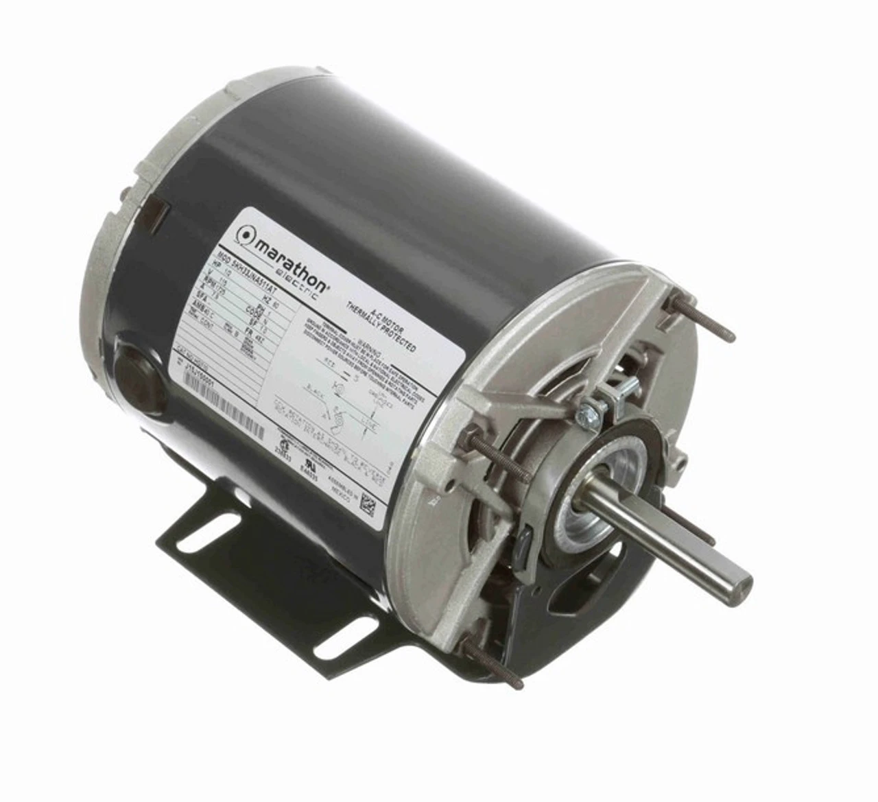 HG710 Marathon 1/2 Hp (1 Speed) 115V 1800 RPM ODP 48Z Frame Resilient Base Blower Motor 3 HG710 Marathon 1/2 Hp (1 Speed) 115V 1800 RPM ODP 48Z Frame Resilient Base Blower Motor