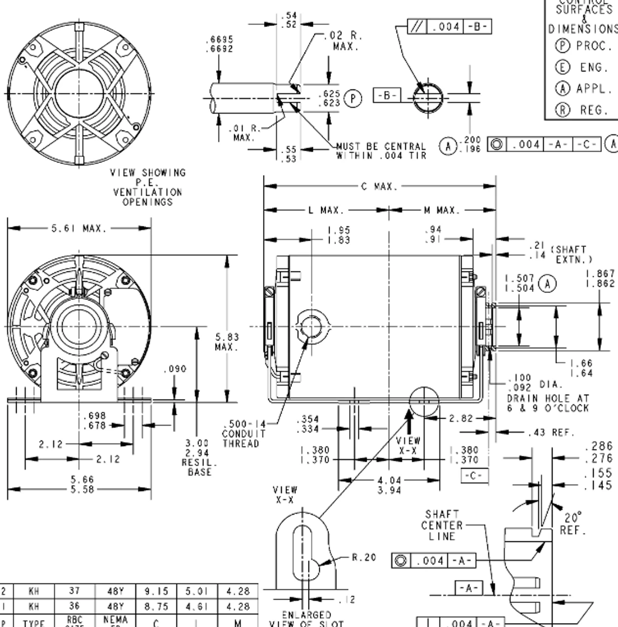 HG714 Marathon 3/4 Hp Carbonator Pump Motor 1800 RPM 115/230V, 48Y ODP Frame (resilient Base) 6 HG714 Marathon 3/4 Hp Carbonator Pump Motor 1800 RPM 115/230V, 48Y ODP Frame (resilient Base) - Image 4