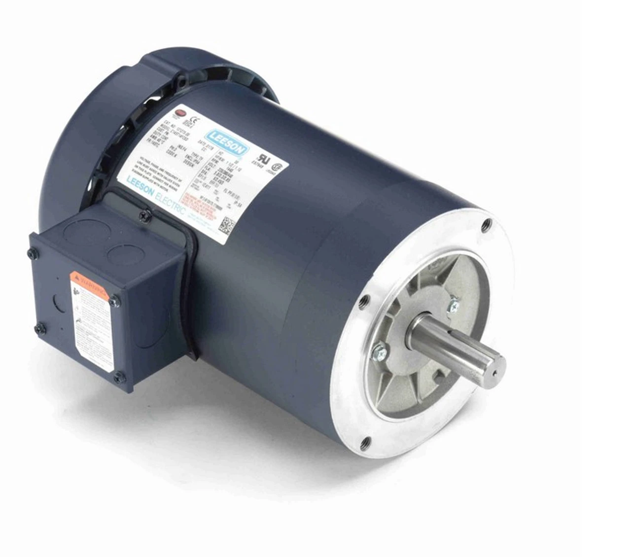 121275.00 Leeson 1 1/2 Hp 1500 RPM 220/380//440V 145TC Frame TEFC (No Base) 3-Phase 50 Hz Motor