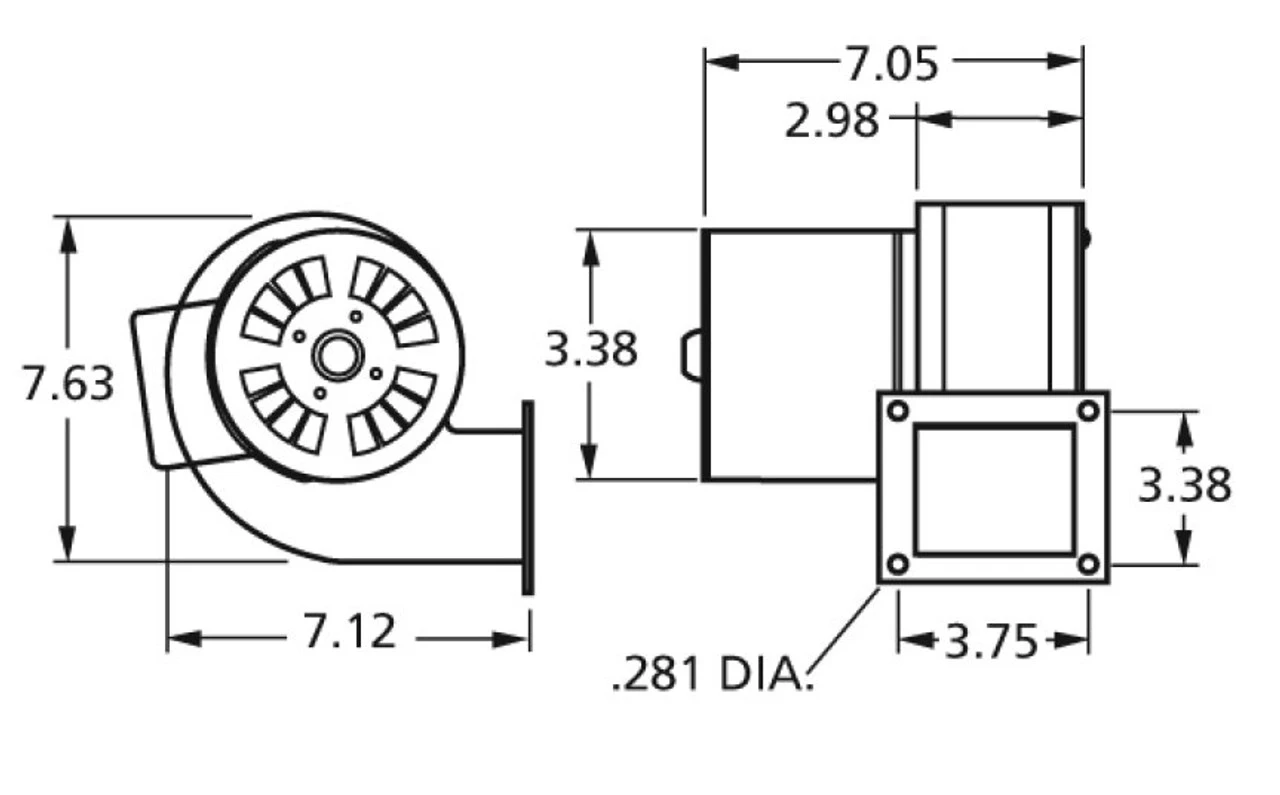 Fasco B24220 Blower | Electric Motor Warehouse 5 Fasco B24220 Blower | Electric Motor Warehouse - Image 3