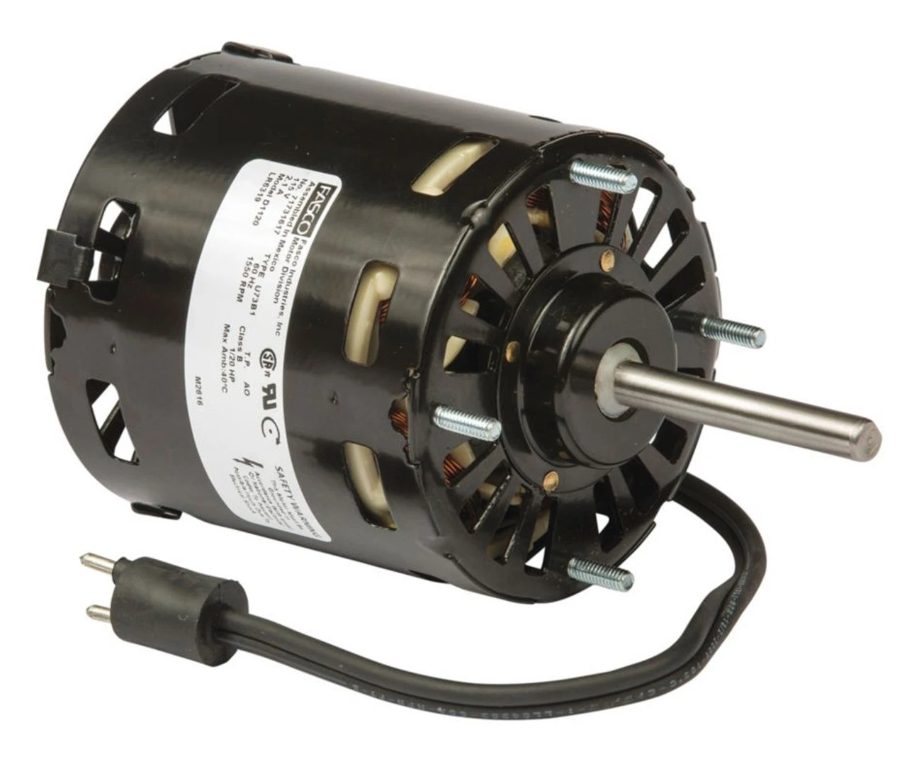 Fasco D1120 Motor | 1/20 Hp 1550 RPM CW 3.3" Dia. 115V (Keeprite 7163-8722, 1043336) 3 Fasco D1120 Motor | 1/20 Hp 1550 RPM CW 3.3" Dia. 115V (Keeprite 7163-8722, 1043336)
