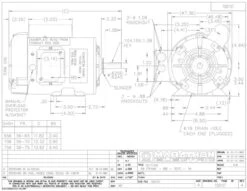 F102 Marathon 1/2 Hp 1725 RPM 56 Frame TEFC (Farm Duty)115/208-230V Marathon - ELECTRIC MOTOR WAREHOUSE -Motor Electrical Shop F102 dims 01232.1555682660
