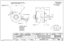 1470P Nidec | 1/10 Hp 1550 RPM 1-Speed 115/208-230V; 5.0" Blower Motor -Motor Electrical Shop Nidec 1470P Line 36110.1569943995