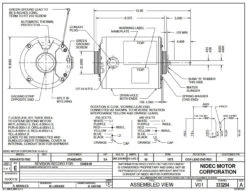 2202 Nidec | 3/4 Hp 1075 RPM 1-Speed 208-230/460V; 5.6" Condenser Motor 5 2202 Nidec | 3/4 Hp 1075 RPM 1-Speed 208-230/460V; 5.6" Condenser Motor -Motor Electrical Shop Nidec 2202 Line 93192.1572021577
