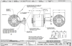 LX7930 Nidec | 3/4 Hp 1075 RPM 3-Speed 460V; 5.6" Blower Motor -Motor Electrical Shop Nidec LX7930 Line 10533.1568401140