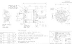 X000 Marathon 1/4 Hp 115V 1075 RPM (3 Speed) OPAO 48Z Frame Blower Motor -Motor Electrical Shop x000 line 20901.1626974299